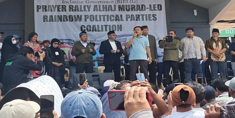 Murad backers take ‘rainbow’ coalition appeal to Mendiola, Cotabato plaza